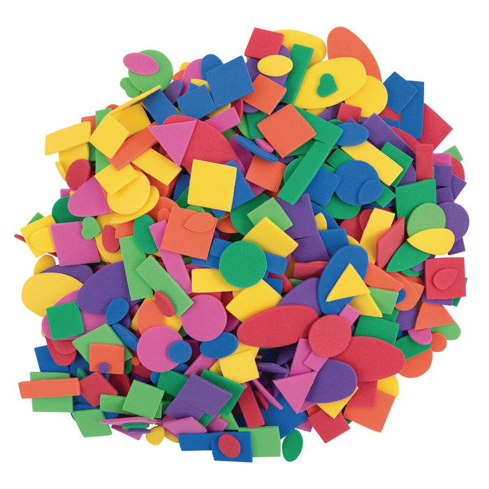 WonderFoam® Craft Tub, Foam Shapes, Assorted Sizes, 1-2 lb. Per Pack, 2 Packs