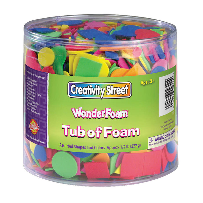 WonderFoam® Craft Tub, Foam Shapes, Assorted Sizes, 1-2 lb.