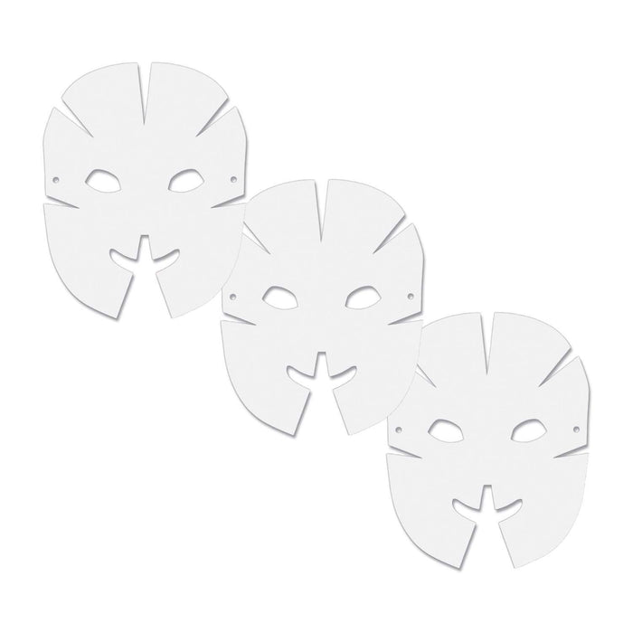 Die-Cut Dimensional Paper Masks, 10-1-2" x 8-1-4", 40 Per Pack, 3 Packs