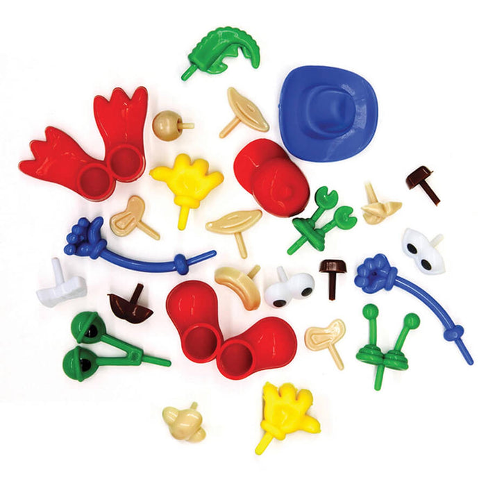 Modeling Dough & Clay Body Parts & Accessories, 26 Pieces Per Pack, 6 Packs