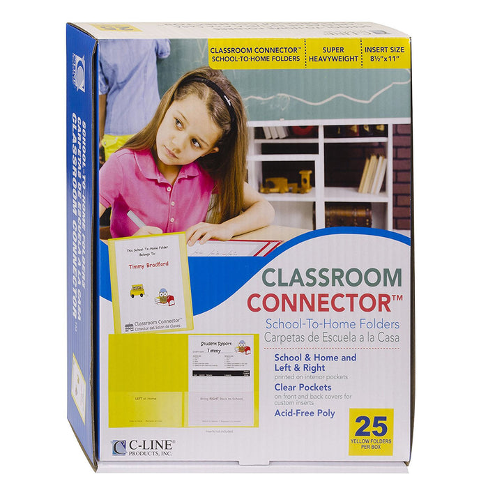 C-LINE YLW 25CT CLASSROOM CONNECTOR
