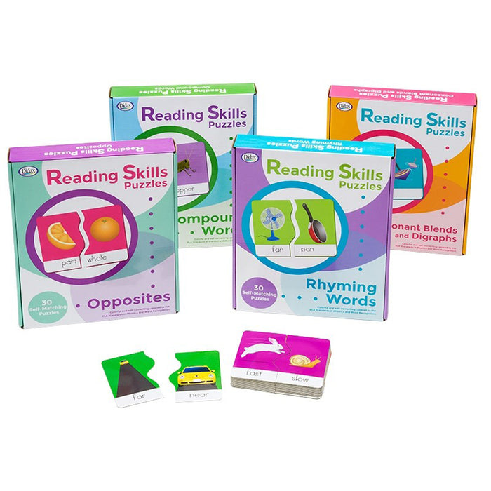 READING SKILLS PUZZLES SET OF ALL 4