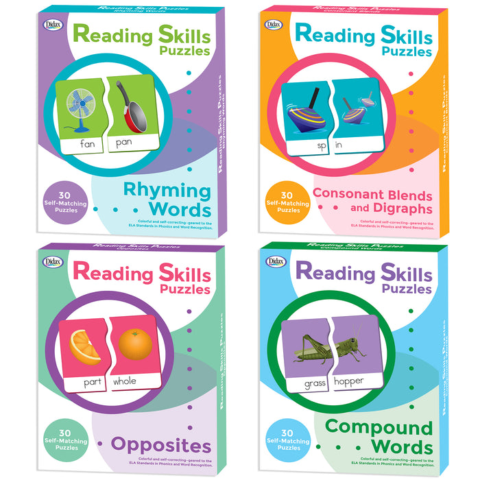 READING SKILLS PUZZLES SET OF ALL 4