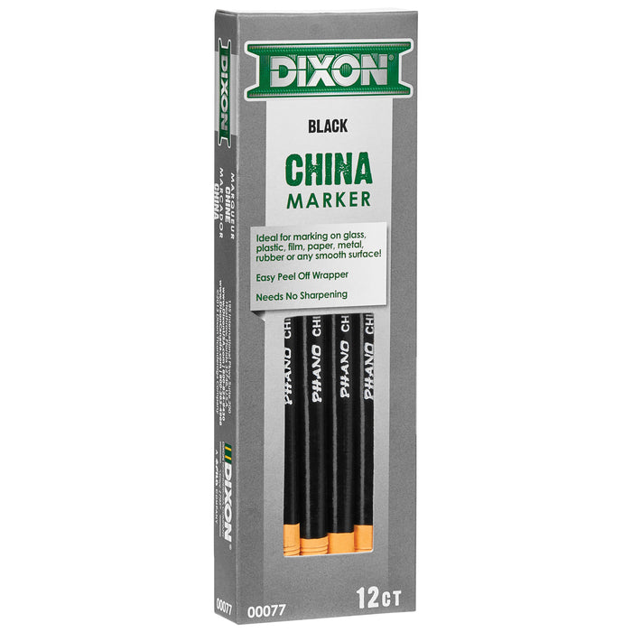 (2 PK) DIXON CHINA MARKERS BLACK