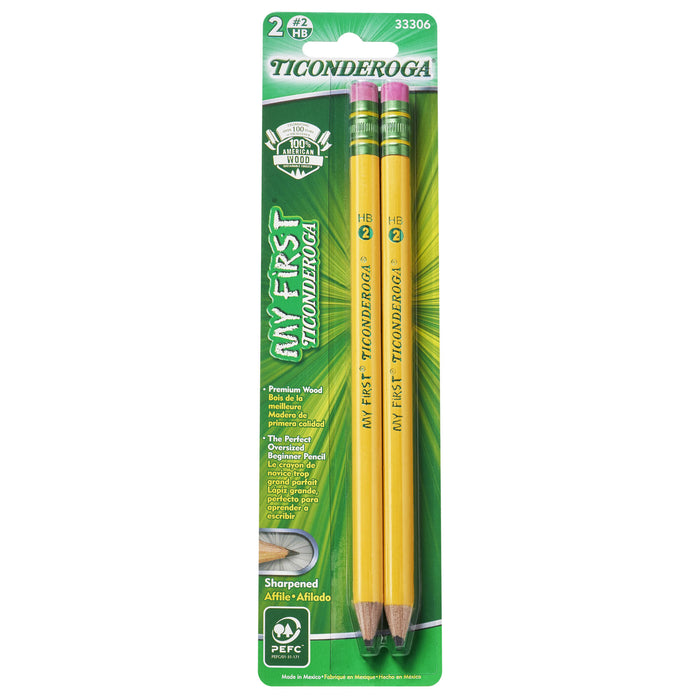 My First Pencils, Sharpened, 2 Per Pack, 12 Packs