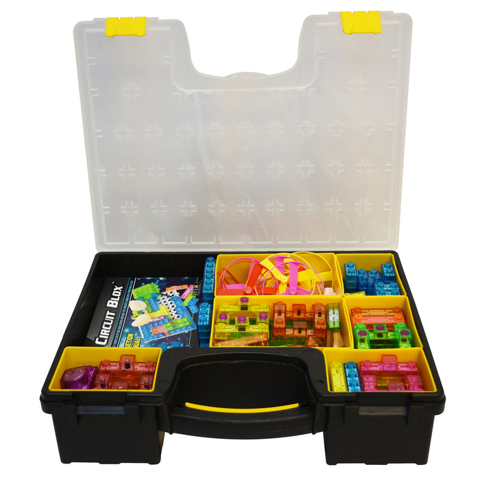 Circuit Blox 395, Circuit Board Building Blocks Classroom Set, 264 Pieces