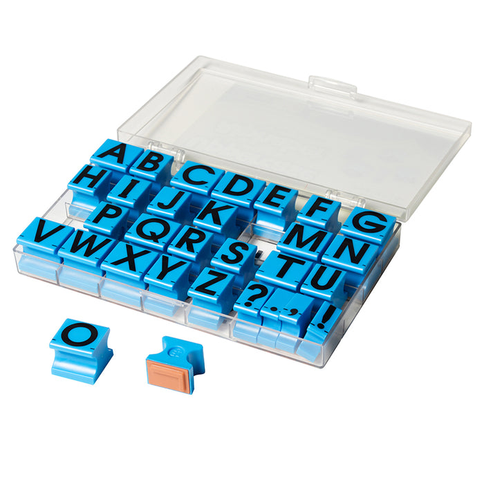 STAMPS UPPERCASE ALPHABET IN CLEAR