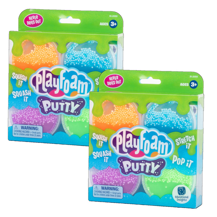 Playfoam® Putty, 4 Per Pack, 2 Packs