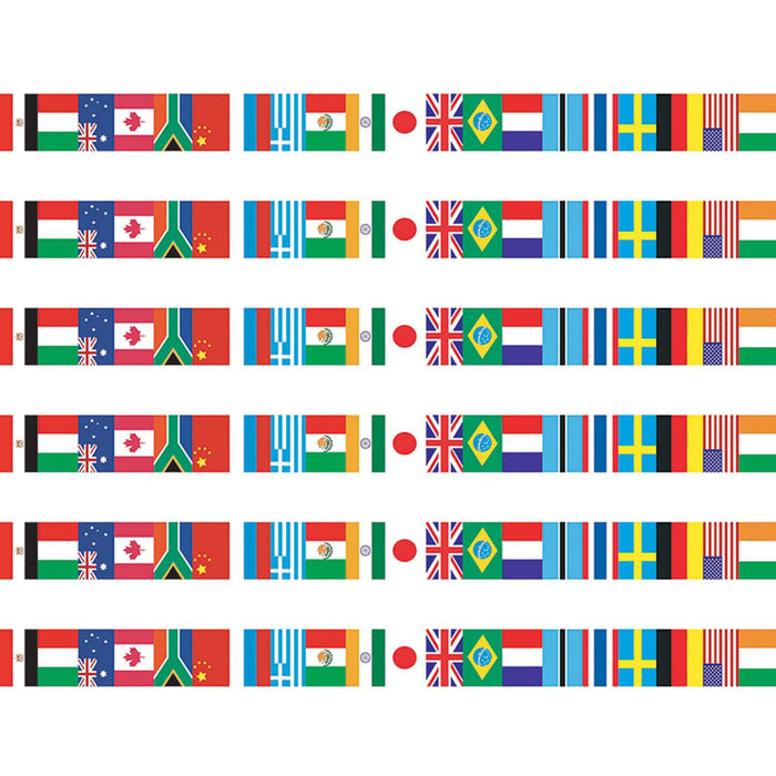 International Flags Spotlight Border™, 36 Per Pack, 6 Packs