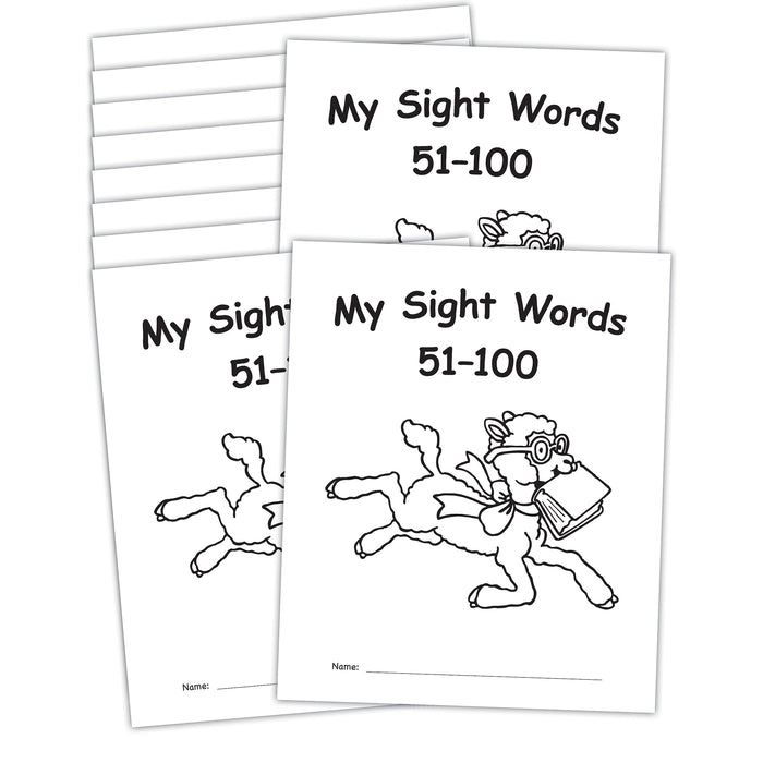 My Own Books: My Sight Words 51-100, Pack of 10