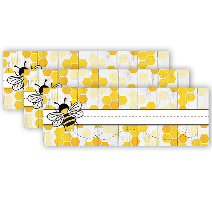 The Hive Self-Adhesive Name Plates, 36 Per Pack, 3 Packs