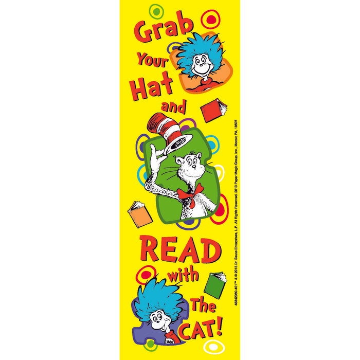 Dr. Seuss™ Grab Your Hat Bookmarks, 36 Per Pack, 6 Packs