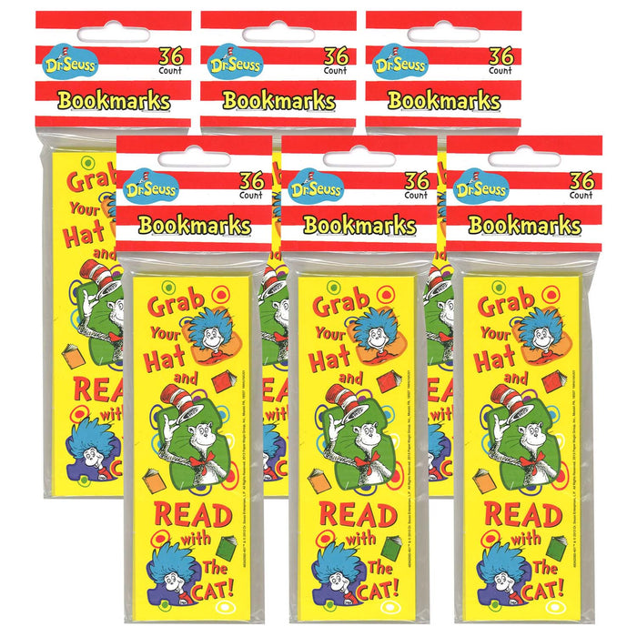 Dr. Seuss™ Grab Your Hat Bookmarks, 36 Per Pack, 6 Packs