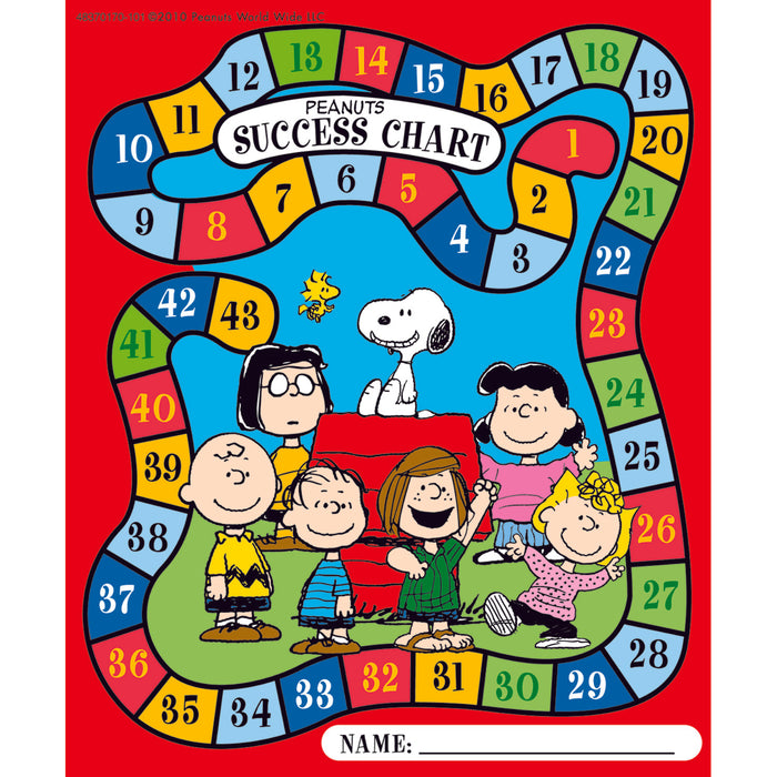 Peanuts® Game Mini Reward Charts with Stickers, 36 Charts Per Pack, 3 Packs