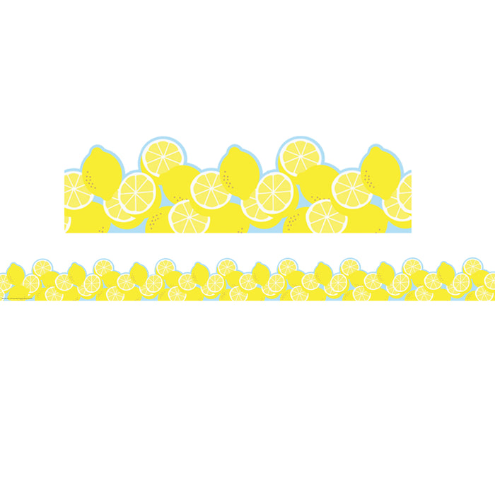 (6 PK) LEMON DIE-CUT DECO TRIM XTRA