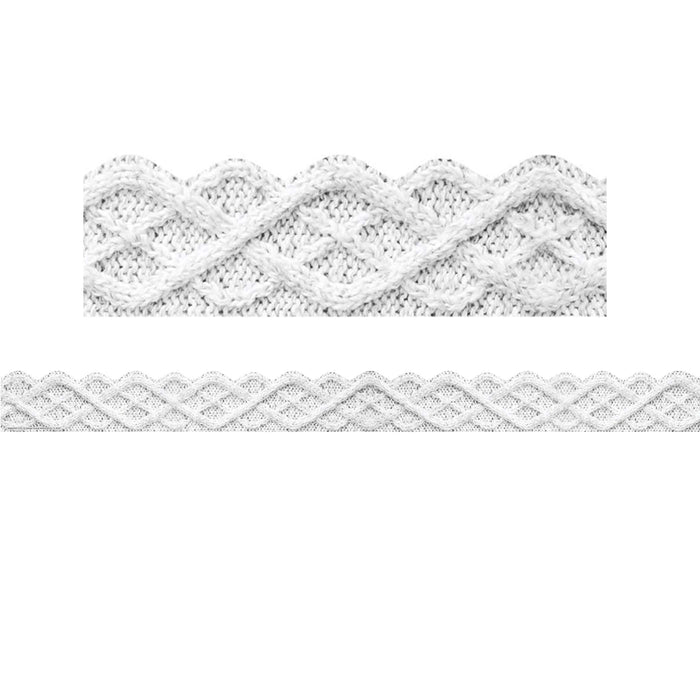 A Close-Knit Class Fisherman Cable Knit Deco Trim Extra Wide, 37 Feet Per Pack, 6 Packs