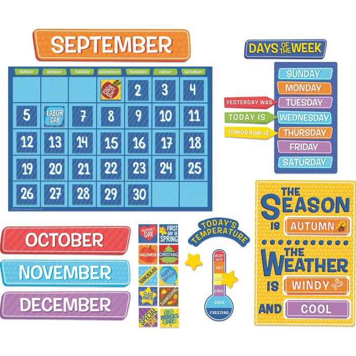 A Teachable Town Calendar Bulletin Board Set
