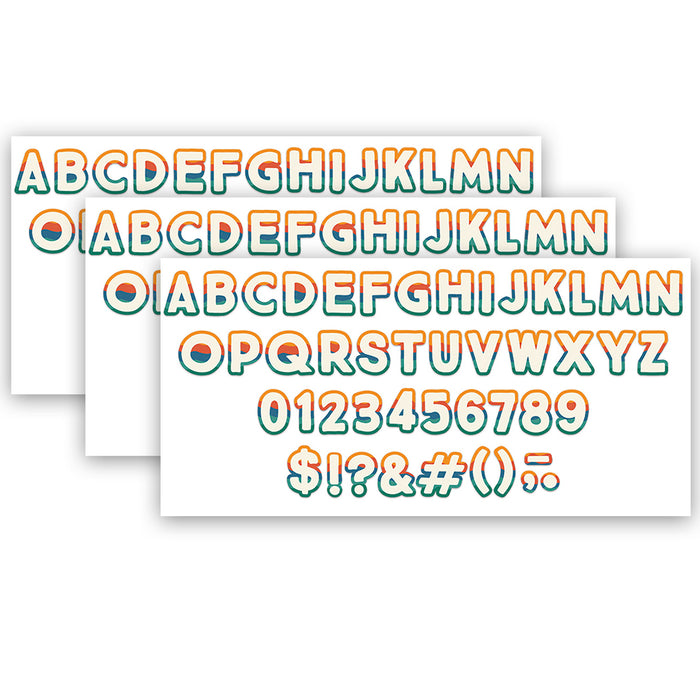 Adventurer Deco Letters, 179 Characters Per Pack, 3 Packs