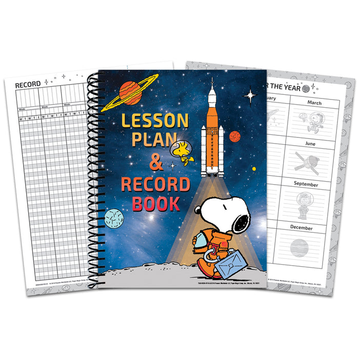 Peanuts® NASA Lesson Plan & Record Book, Pack of 2
