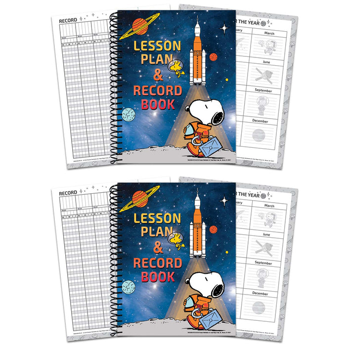 Peanuts® NASA Lesson Plan & Record Book, Pack of 2