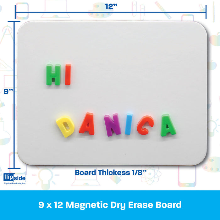 MAGNETIC DRY ERASE BOARD 12PK 9X12