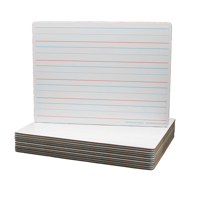 RED & BLUE RULED DRY ERASE 12PK