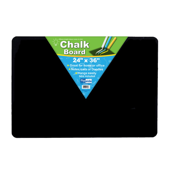 Chalk Board, 24" x 36", Black, Pack of 2