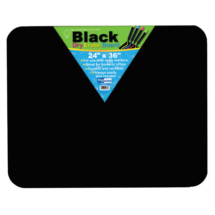 BLACK DRY ERASE BOARD 24 X 36