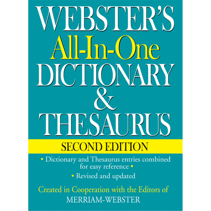 WEBSTERS ALL IN ONE DICTIONARY &