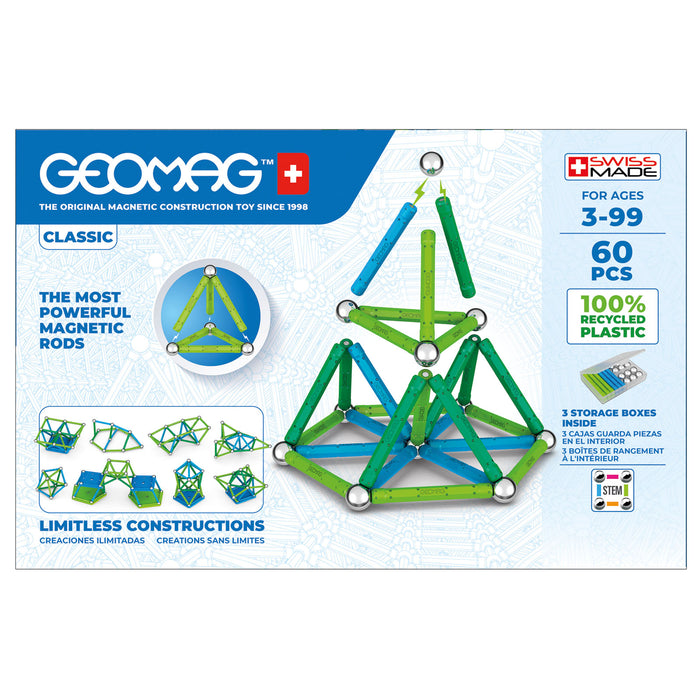 Geomag™ Green Line Color, 60 Pieces