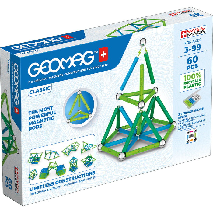 Geomag™ Green Line Color, 60 Pieces
