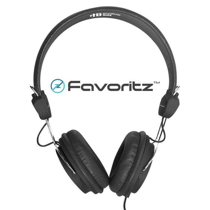 Favoritz TRRS Headsets with In-Line Microphone, Black