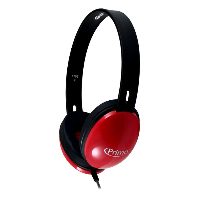 PRIMO STEREO HEADPHONES RED