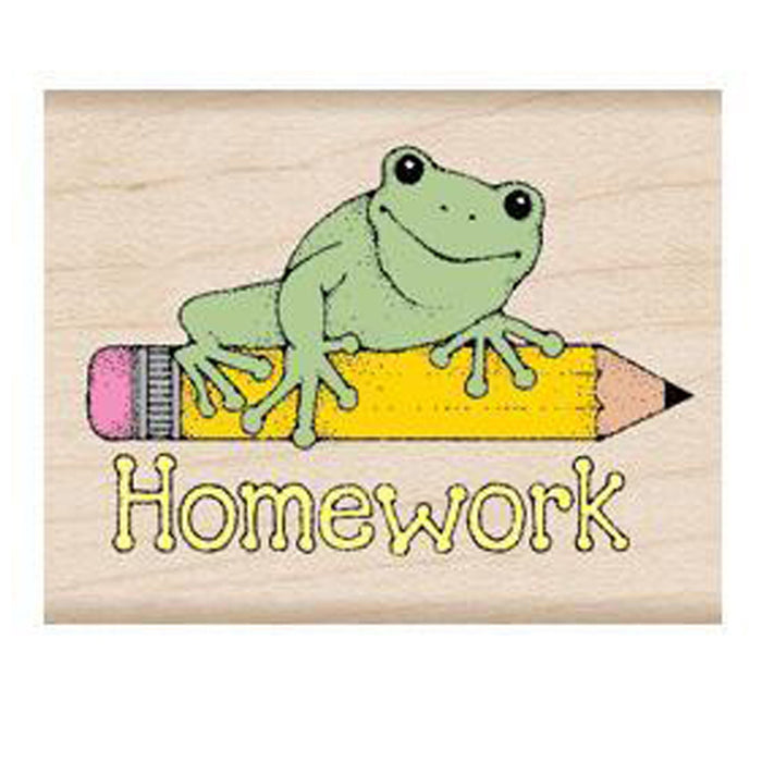 Homework Frog Stamp, Pack of 3
