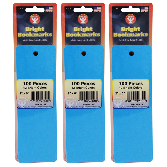 Mighty Bright™ Bookmarks, 100 Assorted Colors Per Pack, 3 Packs