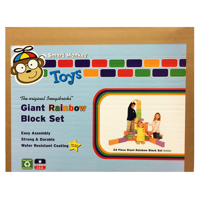 IMAGIBRICKS RAINBOW BLOCKS 24 PC