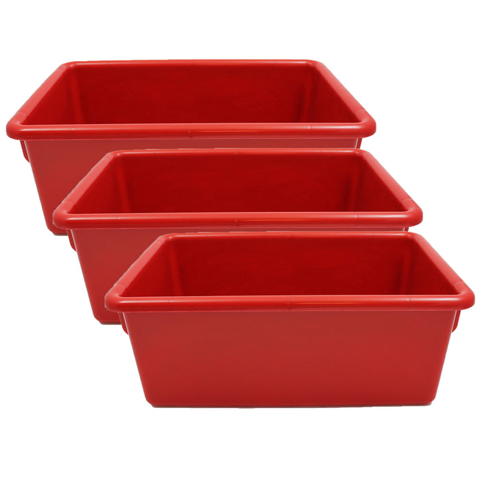 (3 EA) CUBBIE TRAY RED