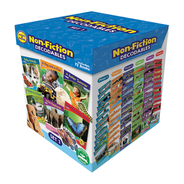 Letters & Sounds Non-Fiction Decodables Boxed Set, Set 1