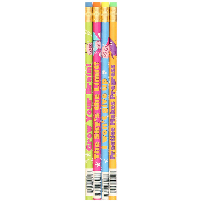 Growth Mindset Pencil Assortment, 12 per Pack, 12 Packs