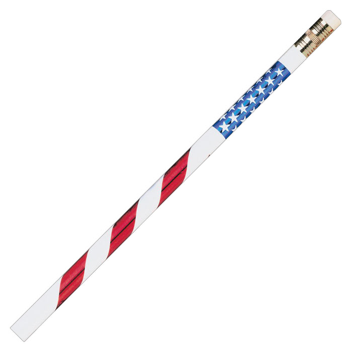 Pencils Stars & Stripes, 12 Per Pack, 12 Packs