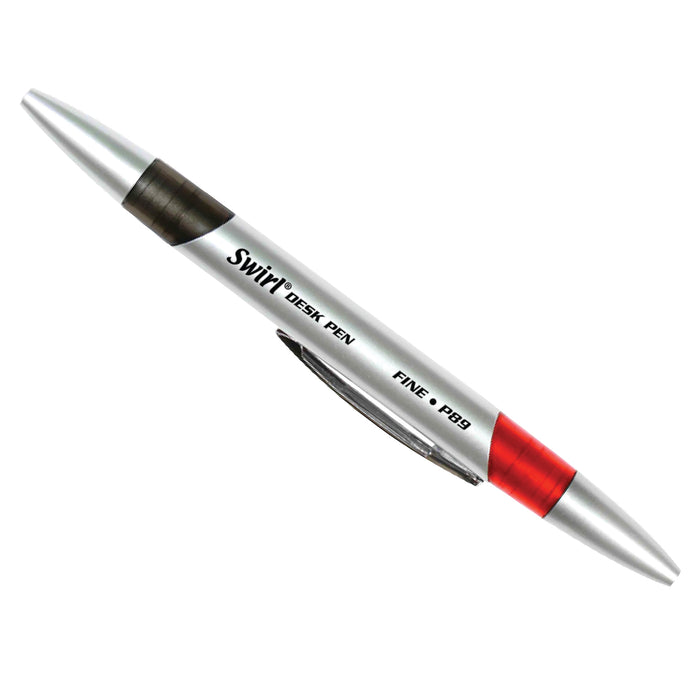 Swirl Ink Pens, Red-Black Combo, 12 Per Pack, 2 Packs