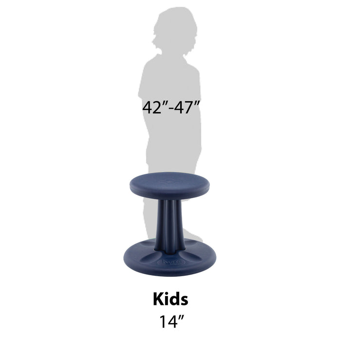 Kids Wobble Chair 14" Dark Blue