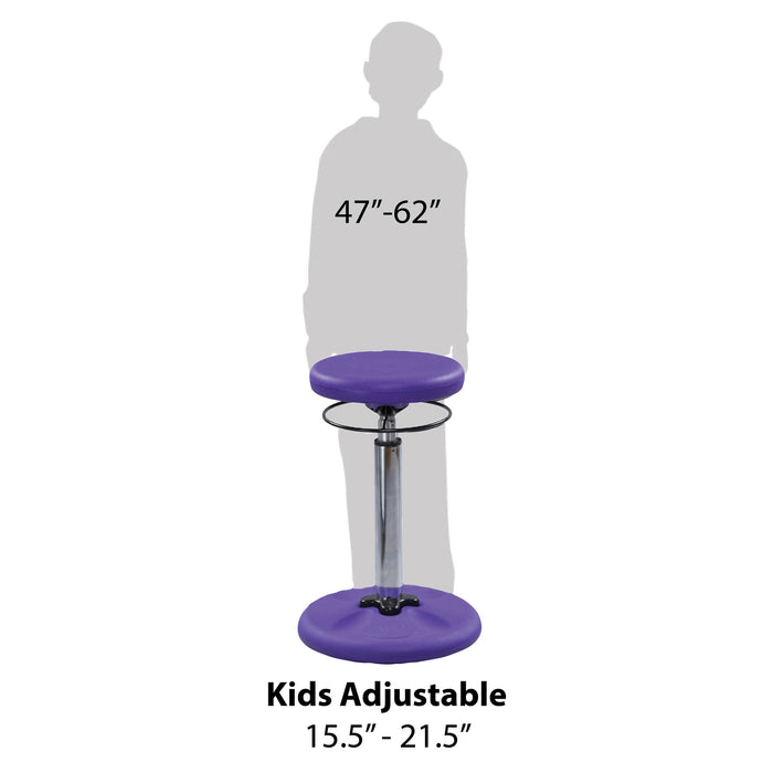Kids Adjustable Tall Wobble Chair 16.5-24" Purple