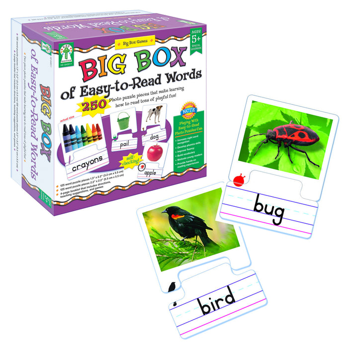 BIG BOX OF EASY TO READ WORDS GAME