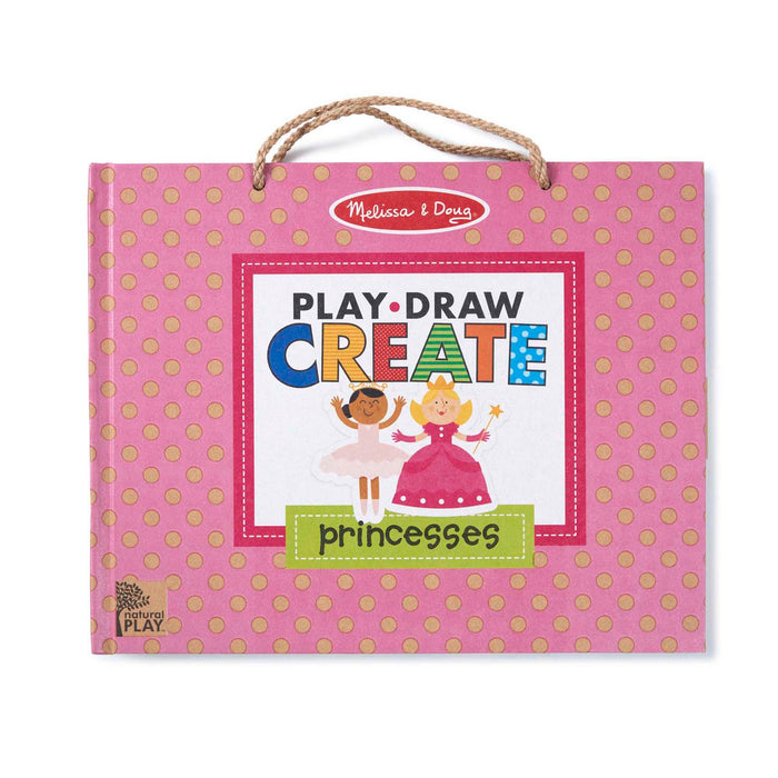 Natural Play: Play, Draw, Create Reusable Drawing & Magnet Kit - Princesses