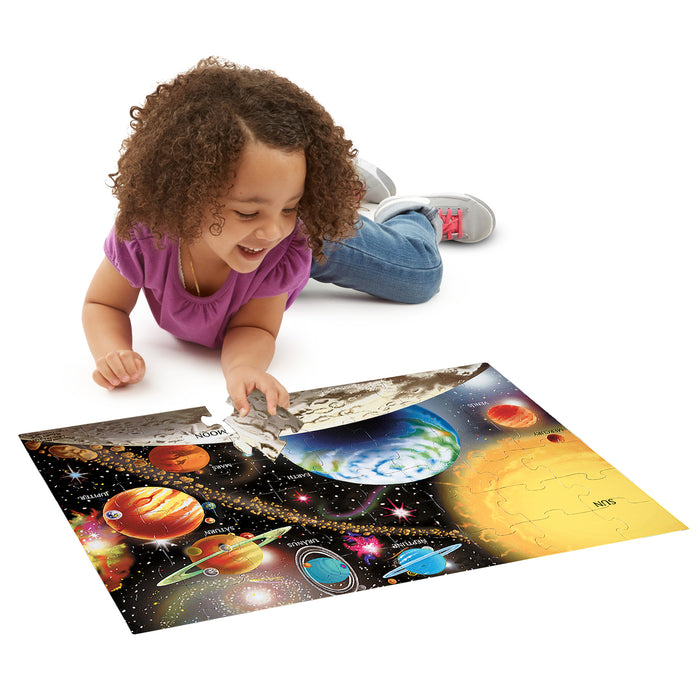 Solar System Floor Puzzle, 24" x 36", 48 Pieces