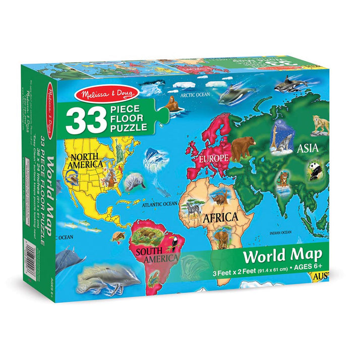 FLOOR PUZZLE WORLD MAP