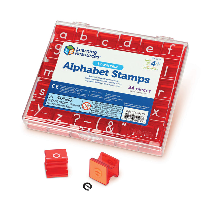 Lowercase Alphabet & Punctuation Stamps Set, 2 Sets