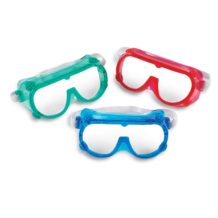 Colored Safety Goggles, 6 Per Pack