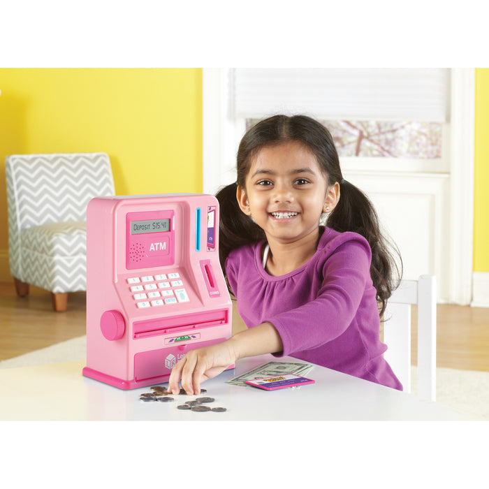 PRETEND AND PLAY ATM BANK PINK